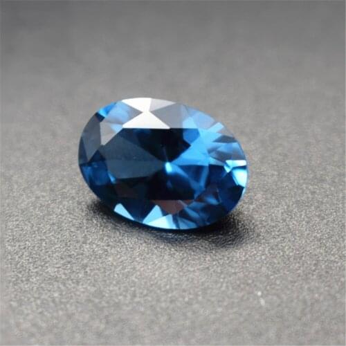 Light Blue Spinel Oval Faceted Gemstone Egg Shape Blue Spinel Gem Multiple Sizes to Choose GL08