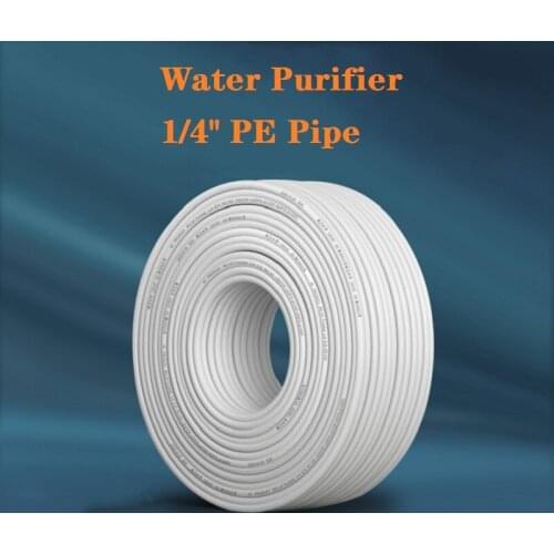 1/4" PE Pipe Food Grade Water Purifier Joints Tee Accessory Soft Tube Aquarium Flexible OD Hose Reverse Osmosis Filter System