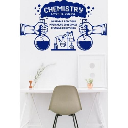 Vinyl Chemistry Lab Discoveries Wall Sticker Home Bedroom And Lab Art Decoration Removable A003165