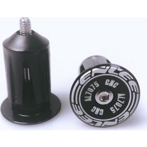 2Pcs Bike Lightweight Bar End Plugs Aluminum Road Bicycle Grip Anti-slip Firm Handlebar Caps Accessory Bike Bar End Plugs