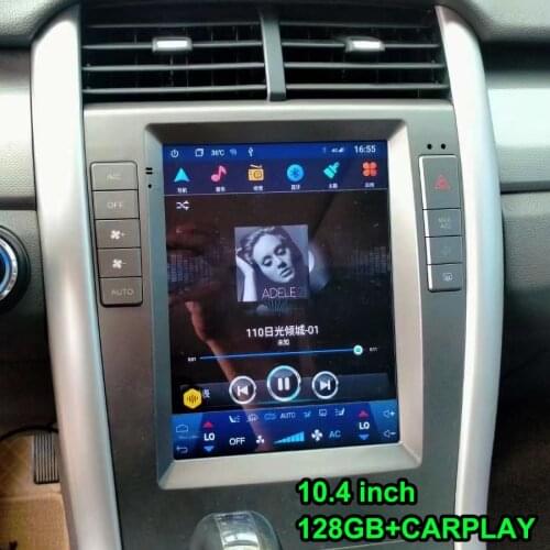 10.4inch Tesla Radio Screen Multimedia Video Player For Ford Edge Android GPS Autoradio CARPLAY Stereo 128GB ROM