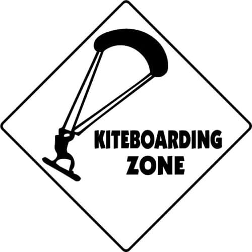 15.6CM*15.6CM Kiteboarding Crossing Sign Zone Car Whole Body Decoration Decals Waterproof Vinyl Decals