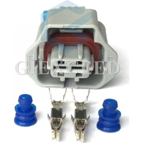 2 Sets 2 Pin Automotive Connector Electrical Auto Plug Female Waterproof Wiring Socket