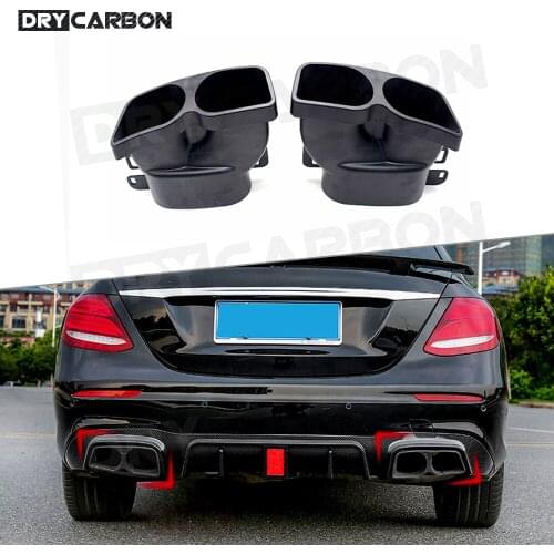 Stainless Steel Pipe Exhaust Muffler Tips B Style 4 Outlet Tailpipe For Mercedes Benz C / E / S / GLE / GLS Class W205 W212 E63