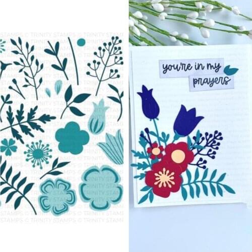 2021 Beautiful Flower And Plants Cutting Dies Scrapbook Diary Decoration Stencil Embossing Template DIY Greeting Card Handmade