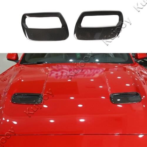 ABS Engine Hood Air Outlet Vent Trim Cover Frame Decor Trim For Ford Mustang 2018+ Car Styling