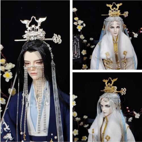 1/3 Scale BJD Hanfu Doll Wig Accessories Ancient Costume Hairwear Hairpin Hair Crown Head Accessories For BJD/SD Boy & Girl C149