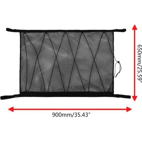 Car SUV Ceiling Cargo Net Pocket Roof Long Trip Storage Bag Tent Putting Quilt Children Sundries Interior Accessory Wholesale