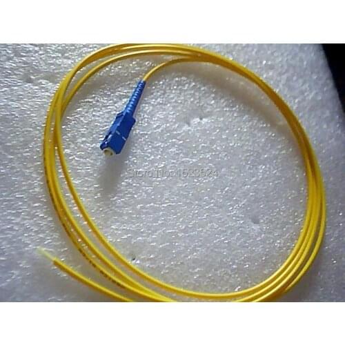 Free Shipping 50pcs/lot SM Simplex 9/125 3mm 1.5 Meters SC/PC Pigtail SC Fiber Optic Pigtail