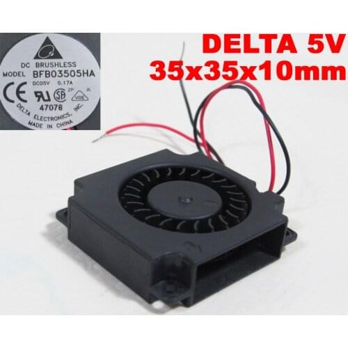1pc Delta BFB03505HA 35x35x10mm 35mm 3510 5V 0.17A DC Brushless Blower Fan