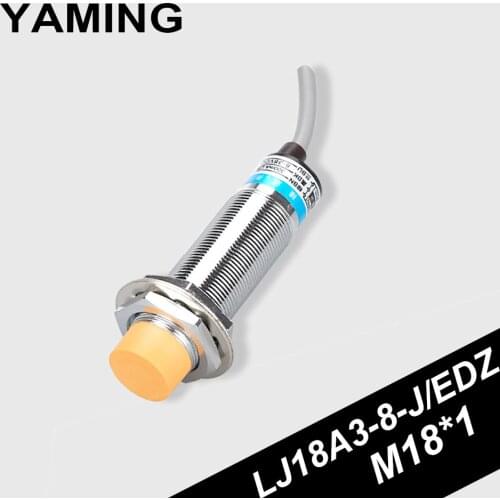 LJ18A3-8-J/EDZ Inductance Type Sensor Communication Three Wire Long Distance Detecting Metal Shell Proximity Switch M18