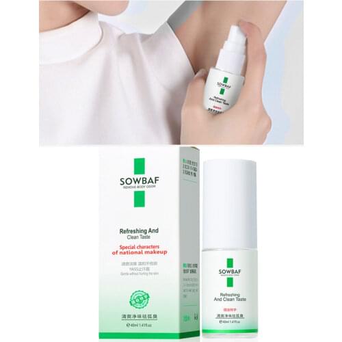 Deodorant Spray 40ml Refreshing Odor Removing Spray Fresh Fragrance Body Sweatband Refreshing Spray Soothing Unisex sweats