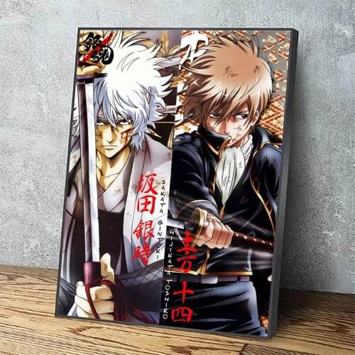 Home Decor Gintama Japan Anime Canvas Cool Boy Gift Wall Art Painting Pictures Printing Modular Artwork Poster For Living Room