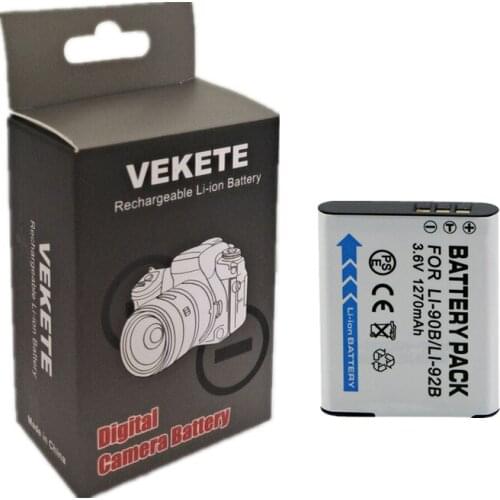 LI-90B LI 90B LI-92B Li90B Battery for Olympus Tough TG-6 TG-5 TG-Tracker SH-1 SH-2 SP-100 IHS Tough TG-1 TG-2