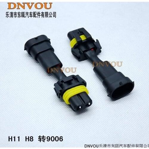 H11 H8 turn 9006 xenon lights conversion line fog lamp plug line nondestructive modification fog lamp wiring harness