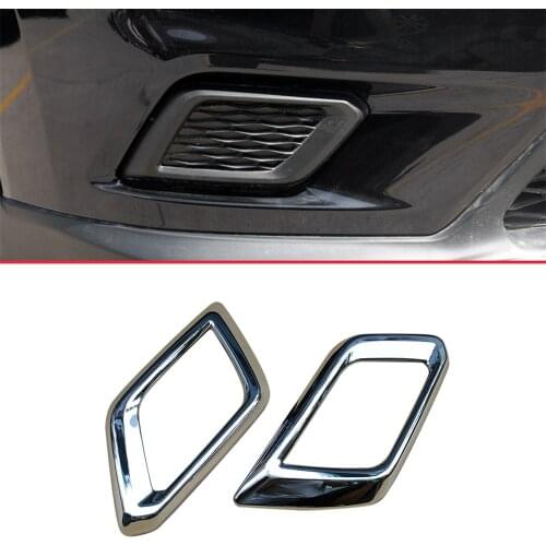 Chrome Parts Fit For X-Trail Rogue T32 2014 2015 2016 Accessories Front Head Fog Light Lamp Foglight Cover Trim