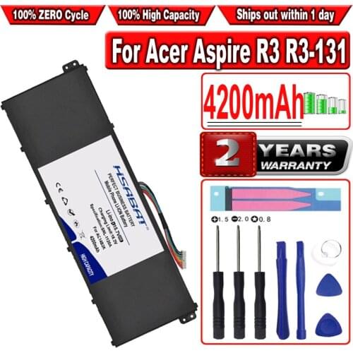 HSABAT 4200mAh AC14B3K Laptop Battery for Acer Aspire R3 R3-131T R5 R5-471T R5-571T ES1-572