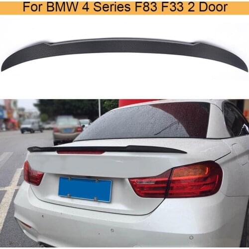 Carbon Fiber Rear Trunk Spoiler Wing Lip for BMW 4 Series F33 F83 M4 Convertible 2 Door 14-17 428i 430i 435i 440i Rear Spoiler