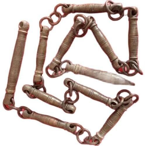 Antique Chinese Ancient Weapon Pattern Nine-Section Whip