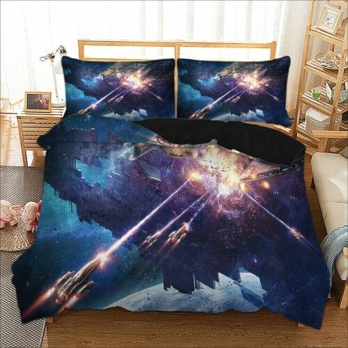 Space Starry Home Textile Pillow Case 3D Bed Linen Duvet Covers Comforter Bedding Sets Bed Set Home Decor Bedding