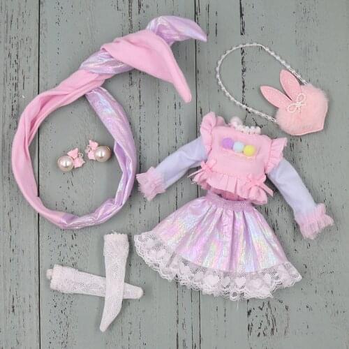 Outfits for Blyth doll fantasy dreaming clothes and skirt headband socks earring suit for 1/6 azone BJD ICY DBS