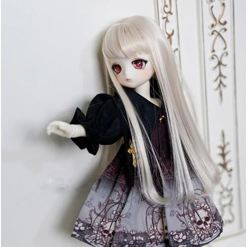 Bjd Wig Doll hair,1/3 SD Wig,1/4 MSD Wig,1/6 YOSD Wig,Blythe Wig,Fashion Doll Wig Long Straight Wig for Girl Doll Accessories