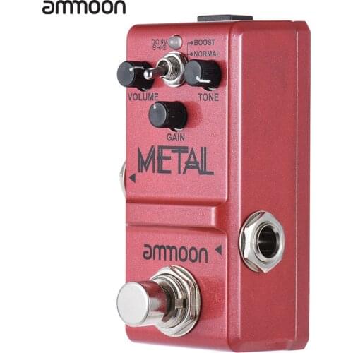 Ammoon Nano Series Guitar Effect Pedal Heavy Metal Distortion Effect Guitar Pedal True Bypass Aluminum Alloy Body