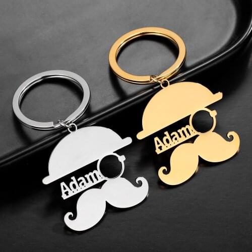 Personalized Name Keychain Stainless Steel Door Keychain Car Keychain Custom Name Keychain For Fathers Day Gift For Dad