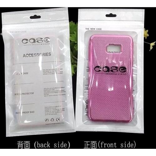 Plastic Ziplock Bag For Mobile Phone Case 200Pcs/Lot Packaging Zip Lock Poly Bag For iPhone 6 6s 7 Plus Samsung Galaxy Note 5 7