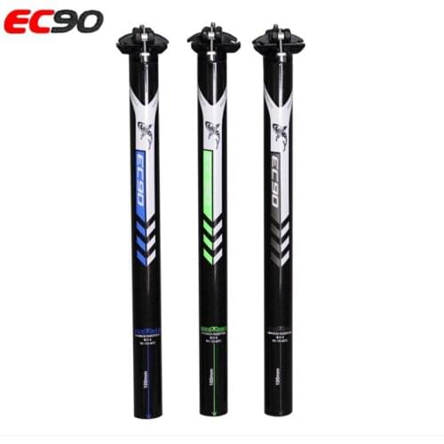 EC90 New Mountain Bike Carbon Seatpost Road Bicycle Bike Seat tube Accessories 3K Blue/Green/Gray MTB Bicycle Parts