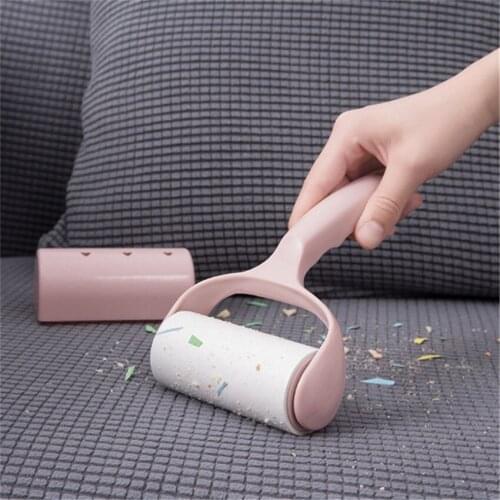 Portable Car Seat Snacks Lint Rollers Household Sofa Hair Removal Brush Clothes Sticky Hair Roller With Cover, Dedusting Roller
