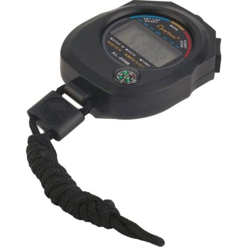 Sports Stopwatch Professional Handheld Digital LCD Sports Stopwatch Chronograph Counter Timer with Strap Hot Sale