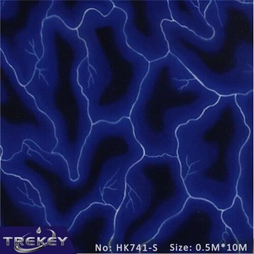 0.5*10M Lighting Flash Water Transfer Printing Film, Hydrographic film, Pva Water Soluble Film, Scratch Resistant HK741-S