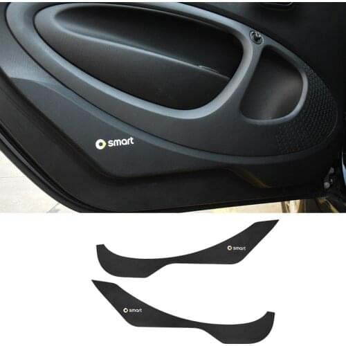 Car Inner Door Panel Protection Anti Kick Film Stickers For Smart Fortwo Forfour 451 453 Trim Decals Interior Accessories