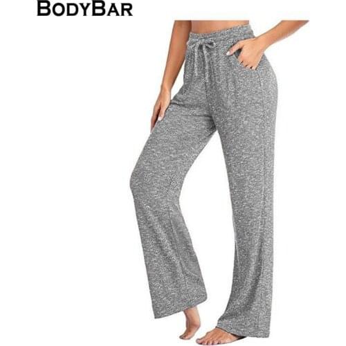 Ladies Elastic Waist Pants Fashion Wide Leg Trouser Spring Comfort Loose High Waist Long Trousers Casual Chic Sports Pants S-5XL