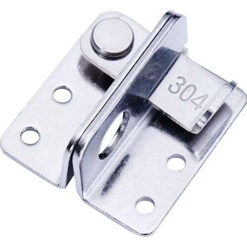 1 PC Stainless Steel Safety Wooden Door Latch Buckle Lock Door Lock Bolt Lock left and right open Safety Door Accessories