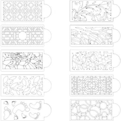 YYSD 10-Pack Cake Decorating Stencil Molds Wedding Cake Mesh Stencils Cake Templates Spray Floral Cake Side Molds Wedding Cak