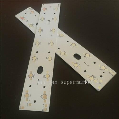 257mm x 47mm Aluminium PCB Circuit Board for 14PCS x 1W,3W,5W LED In Series