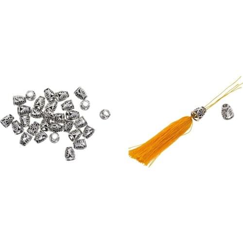 30pcs 13x11mm Filigree Tassel Caps DIY Jewelry Tibetan Silver Spacers Beads