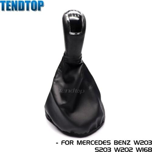 5 6 Speed Car Gear Shift Knob Gaiter Boot Cover For Mercedes Benz C-Class W203 S203 For W202 BJ 93-01 For A-Class W168 97-04