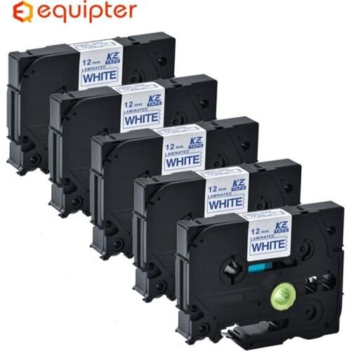 5pcs Blue on white TZe-FA3 TZ FA3 TZE FA3 Compatible Label Ribbon Cassette for Brother adhesive fabric label tapes