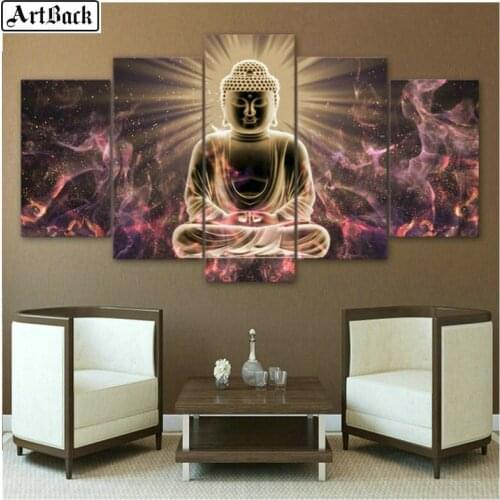 Buddha diamond painting cross stitch diy 5d full square & round drill religious diamond mosaic crafts embroidery five spell icon