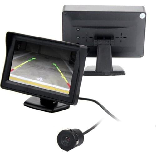 Automobile Parking Assistance Car Rear View Camera With 4.3 Inch Color LCD High Definition Car Video Monitoring Camera