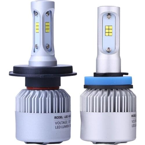 Auto Kit LED H7 6000K 8000LM H1 H3 H8 H11 9005 HB4 H13 Fan Car Led Bulbs CSP S2 LED Headlight 60W H4 Bulb Bright lamp Light