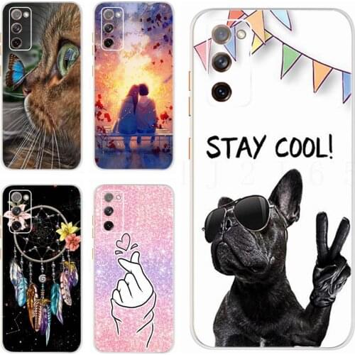 For Samsung Galaxy S20 FE Case Painted TPU Soft Clear Silicone Cover Case For Samsung S20 Lite S 20 Fan Edition Shockproof Funda