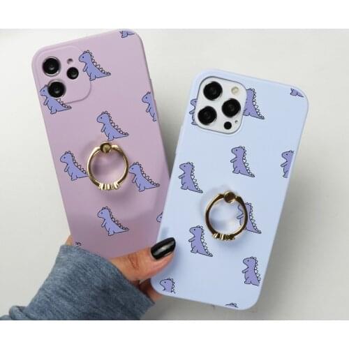 Ring Holder Stand Funda For Xiaomi Poco X3 NFC F3 M3 Redmi Note 9 10 8 8T 9T 10S 9S 7 5 Mi 10 10T 11i 11 Lite Pro Dinosaur Case