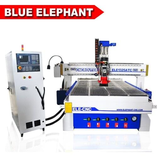 Woodworking 1325 ATC CNC Wood Engraving Machine 9.0kw HSD Air Cooling 1300mmx2500mm High accuracy ATC CNC router engraving cnc