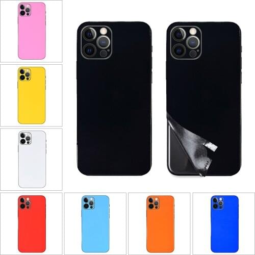 2021 New Glossy Wrap Skin Ice Film Back Film Matte Film For iPhone 12 11 Pro Max XR XS X 6s 6 7 8 Plus Rear Decal Back Stickers
