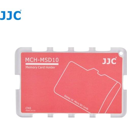 JJC MCH Series Credit Card Size Memory Card Holder Storage for 10 Micro SD Cards Camera Accessories