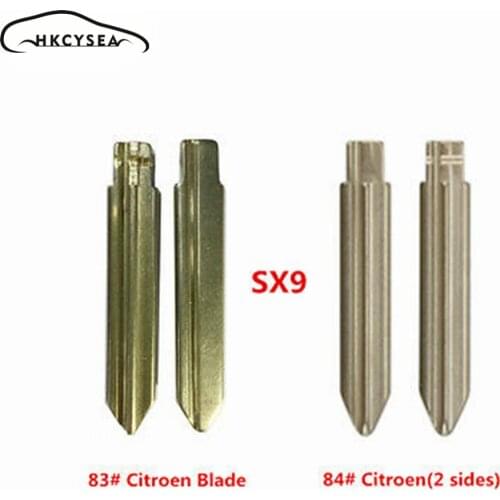 KEYDIY Metal Blank Uncut Flip #83 #84 SX9 Key Blade Car Remote Key Embryo Uncut Blade for KD VVDI Xhorse JMD Remote